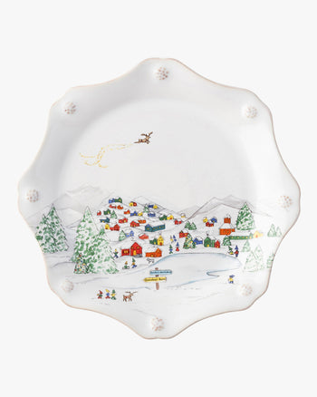 Juliska Berry & Thread North Pole - Scalloped Dessert/Salad Plate